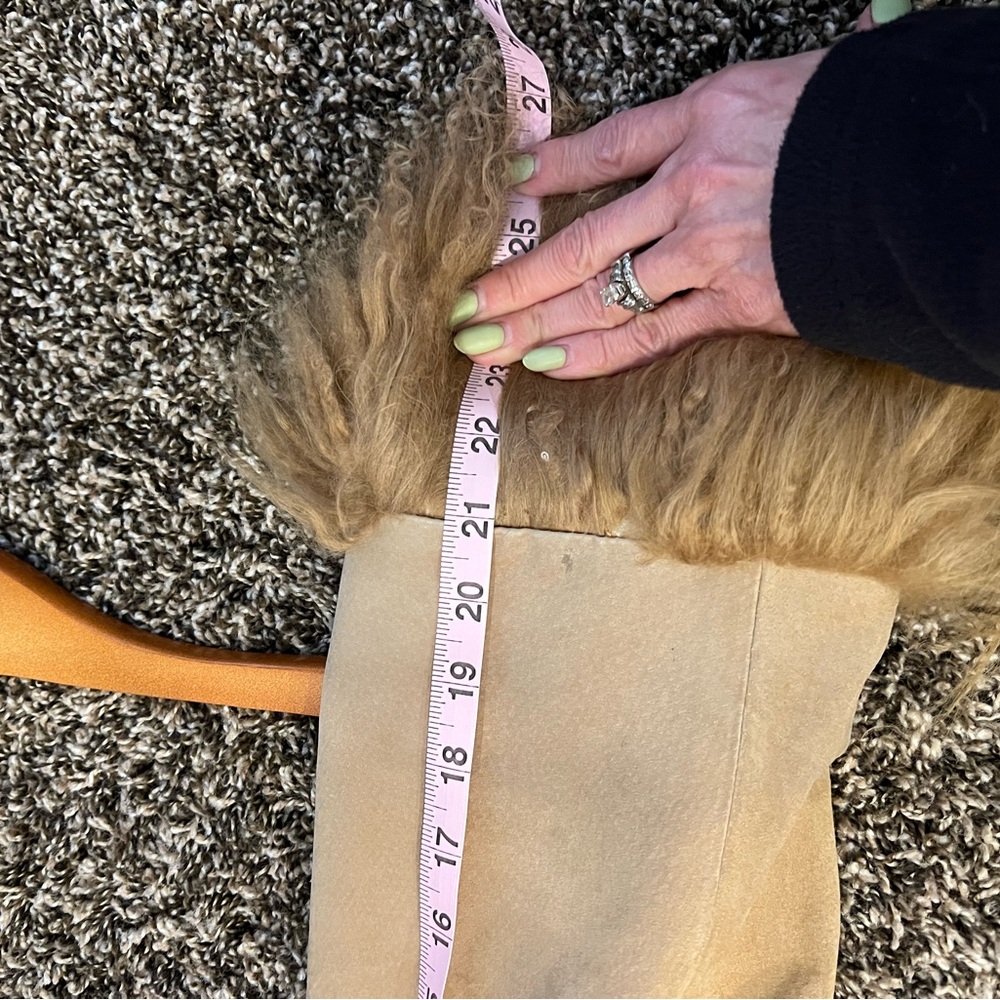 Venezia Tan suede Jacket - Picture 8 of 8